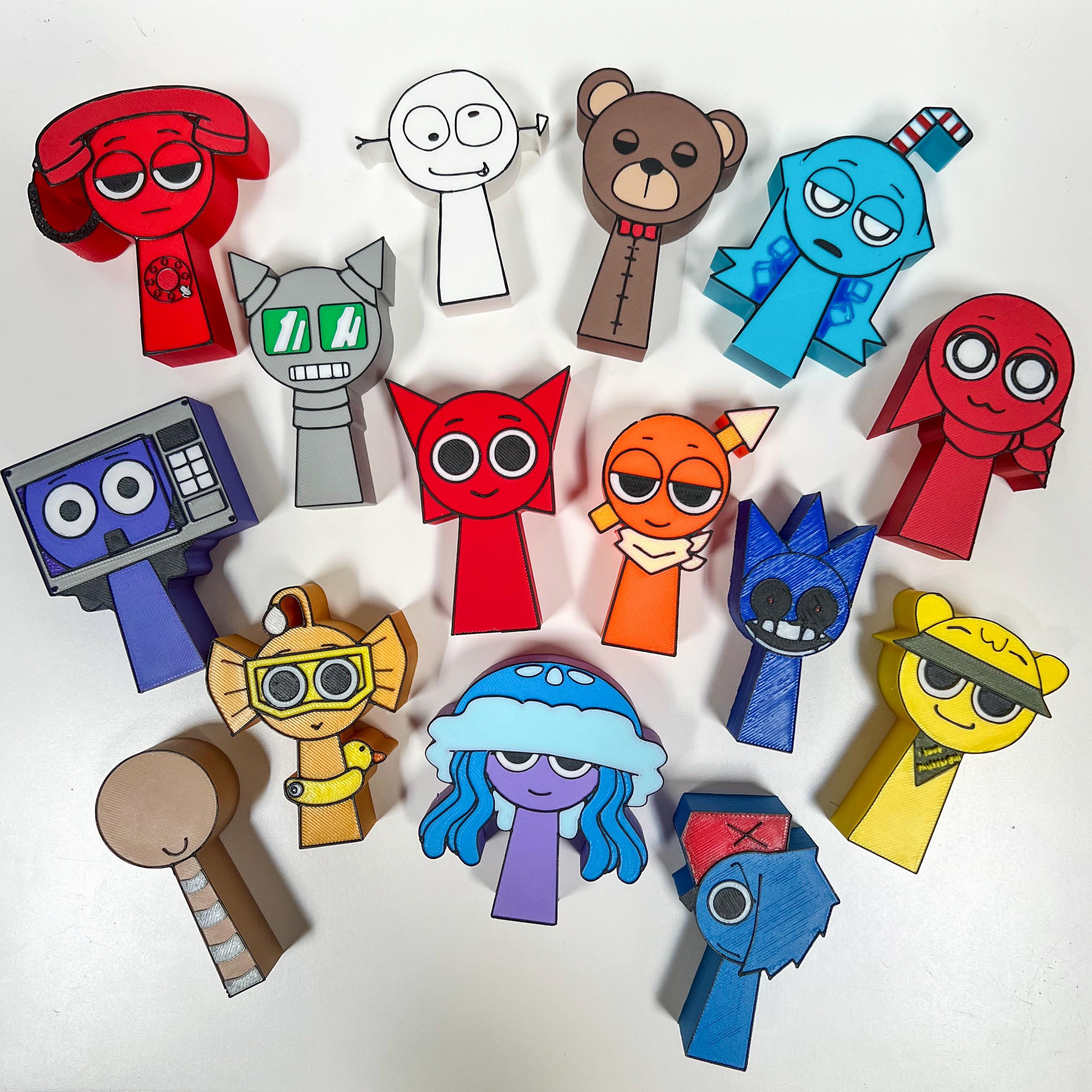 Sprunki Fan Made, Sprunki Toys, 3D Printed Toys, Cake Toppers