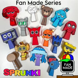 Sprunki Fan Made, Sprunki toys, 3D printed toys, Cake Toppers, Party Favor, Incredibox, Christmas Present, Birthday Present, Gamer