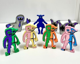 Garten of Banban 6 Figures, Sir Dadadoo, Nanny, Bittergiggle