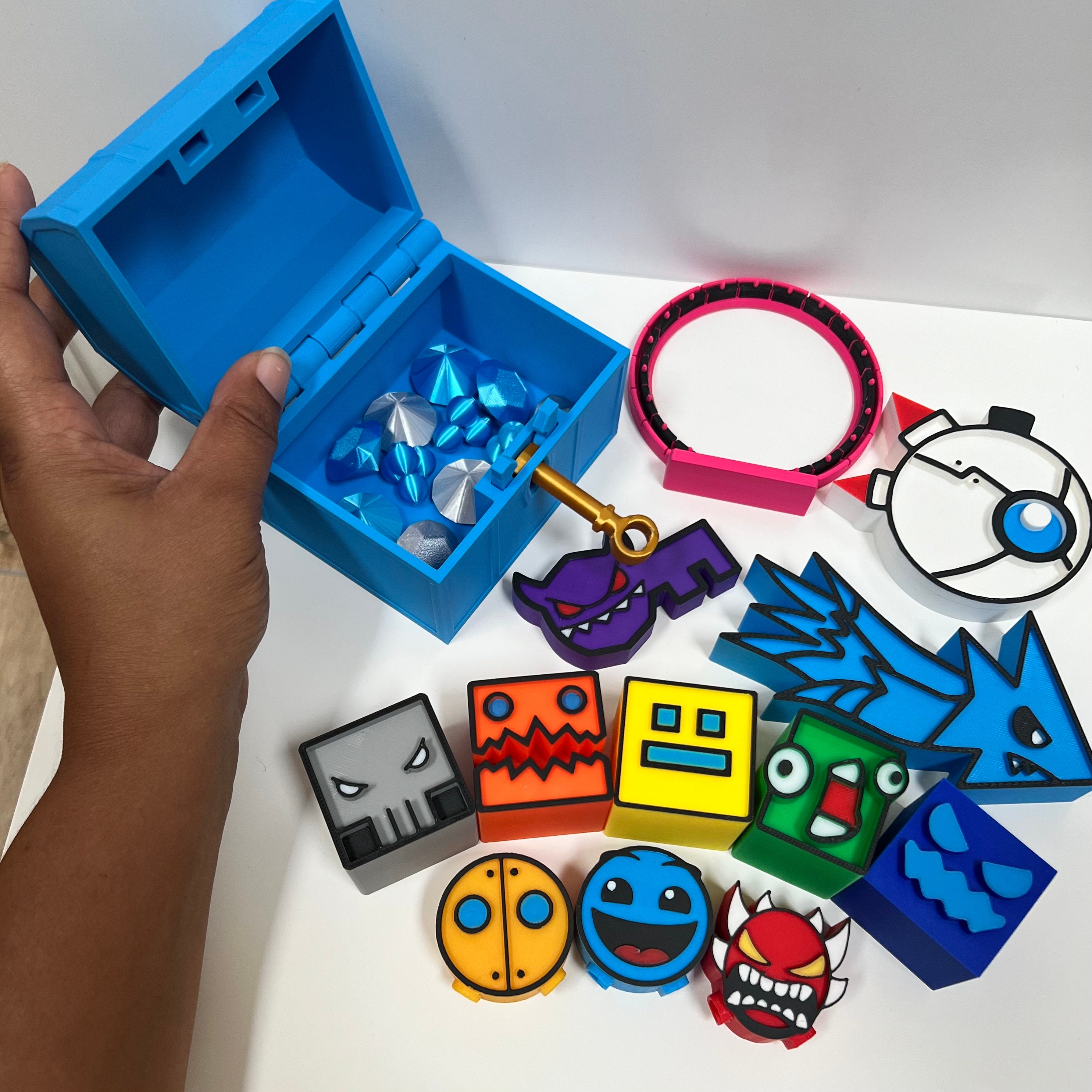 Birthday Bundle, Geometry Dash Gift Pack, 3D Printed Toys, All in One ...