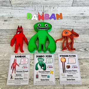 Garten of Banban PNG Bundle Jumbo Josh Roblox Characters 