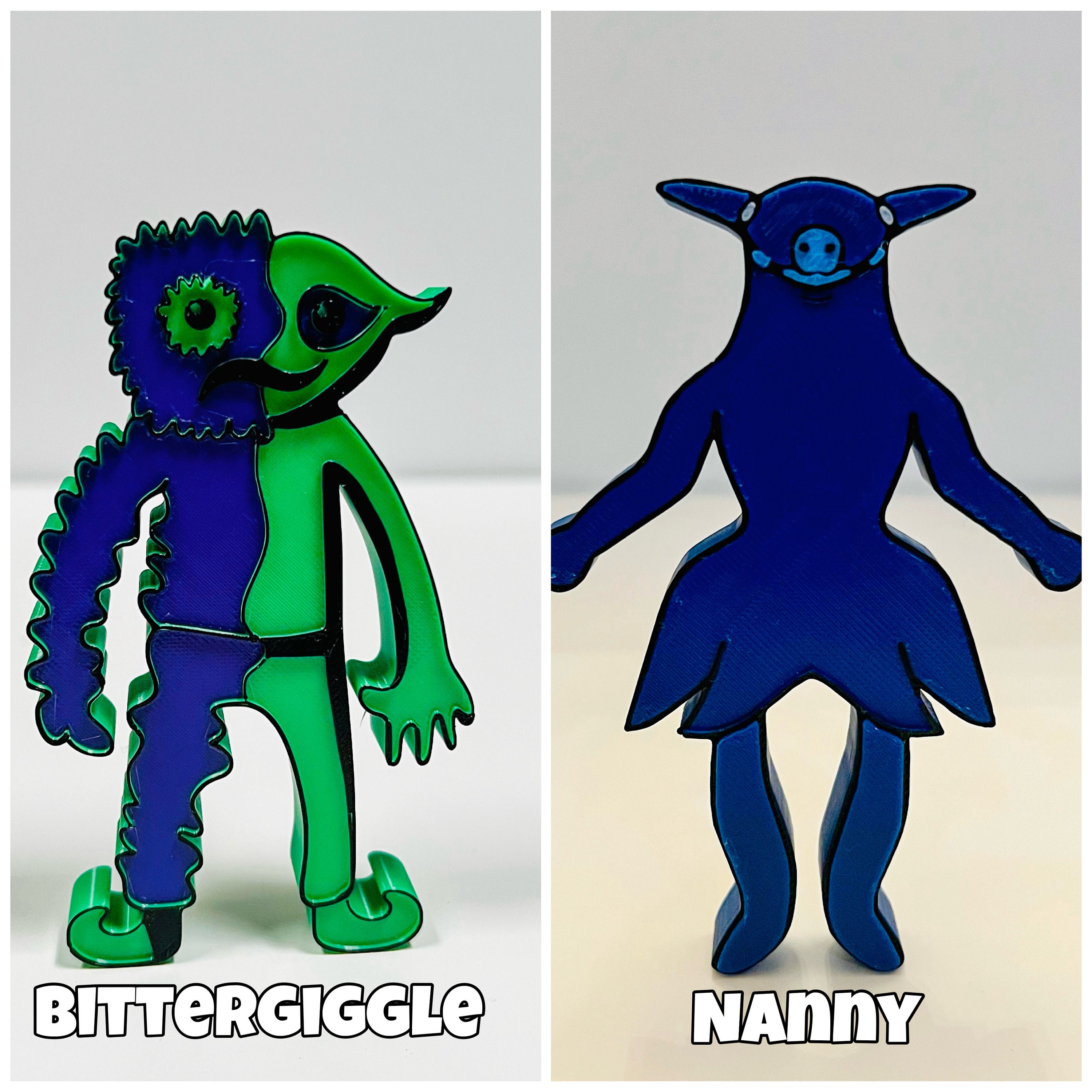 Garten of Banban 6 Figures, Sir Dadadoo, Nanny, Bittergiggle