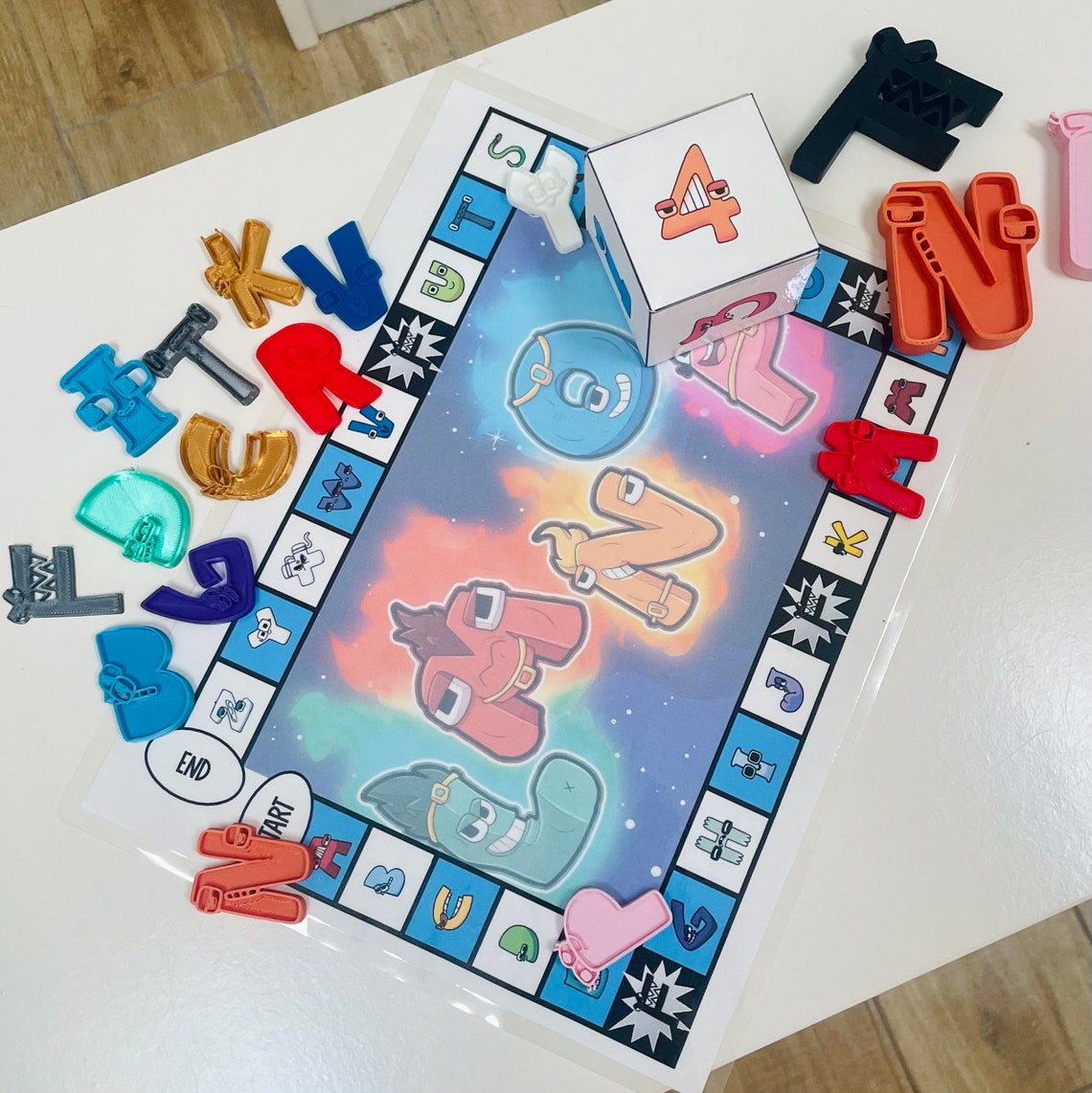 Alphabet Lore Board Game, Teach Letters (digital Download) - Etsy