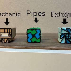 Geometry Dash Toys, 3D Printed Cubes, Geometry Dash Icons, Cake Toppers ...
