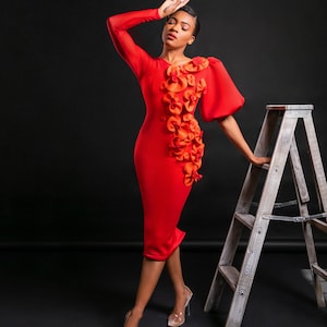 Women&#39;s Red dress holiday dress occasion dress for women cocktail dress women&#39;s party dress occasion dress for women valentine day dress