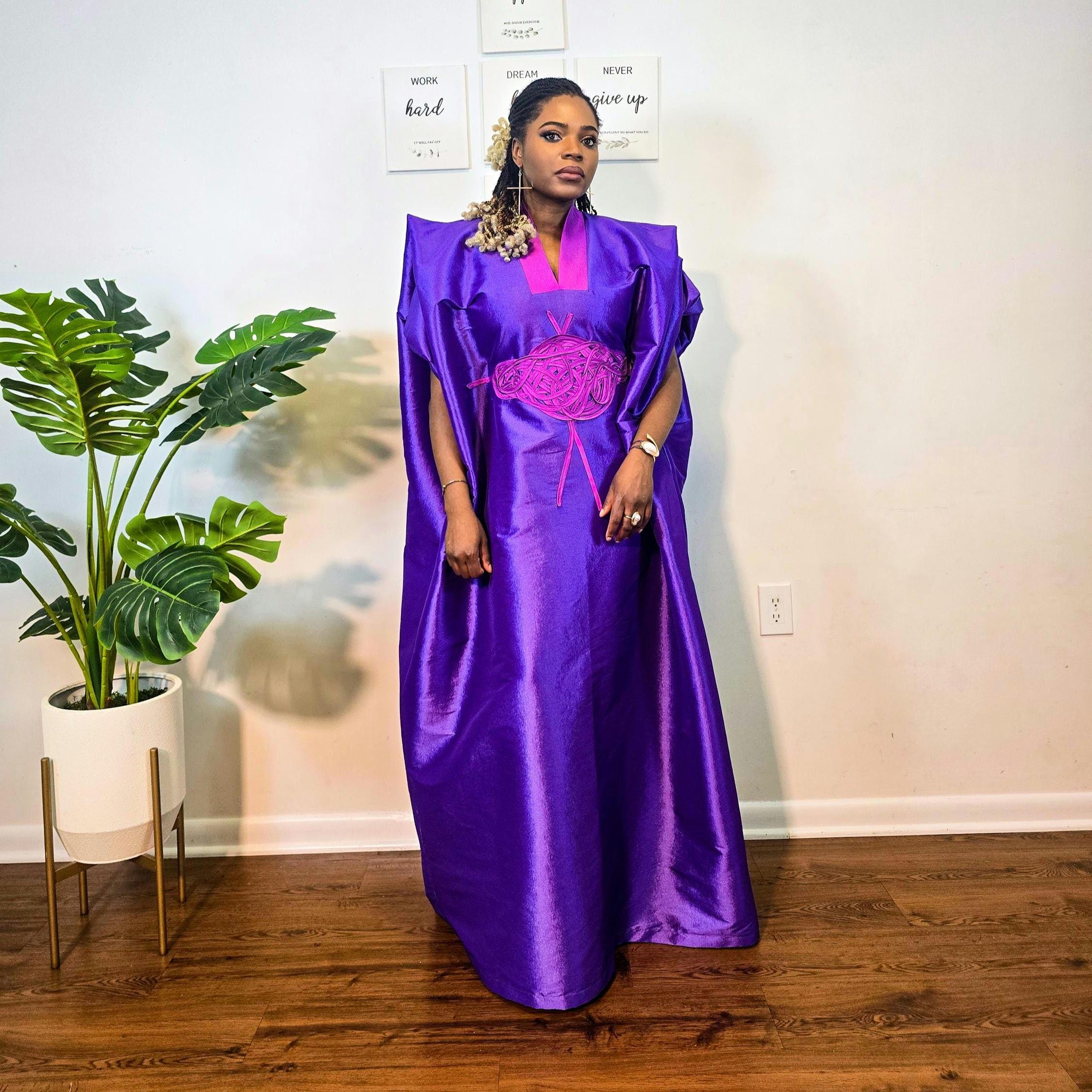 purple african bridesmaid dresses One Shoulder African Bridesmaid Dresses Floor Length Side Slit Cheap  Wedding Guest Dress Modest Chiffon Bridesmaid Prom Gowns