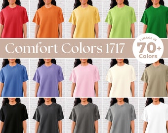 Comfort Colors C1717 Mockup-paket, överdimensionerad skjorta (digital nedladdning)