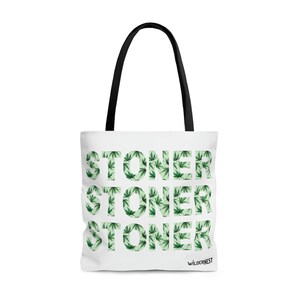 Funny Stoner Gifts for Her Tote Bag Sarcastic Marijuana Outdoor Hiking Camping  Eco-Friendly Farmers Market Grocery Tote Bag for laptop