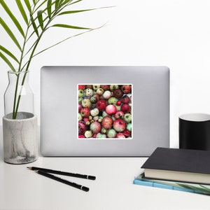 Vinyl Sticker - Wild Apples Photograph Gift per gli amanti della natura! Stocking Stuffer idea Regalo sotto 10 Regali per insegnante