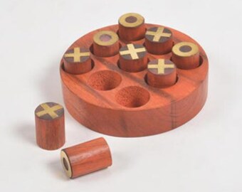 Mango wood tic-tac-toe