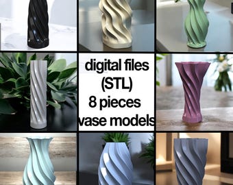 Modern 3D Printable Vases – Unique 3d Print STL Designs Home Decor