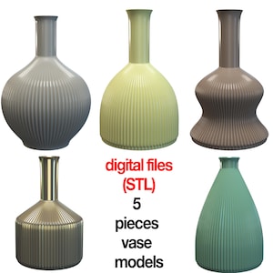 Modern 3D Printable Vases – Unique 3d Print STL Designs Home Decor