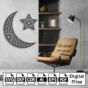 Islamic Wall Art Design for Laser & CNC | ai, dxf, cdr, svg, pdf | Unique Muslim Home Decor File