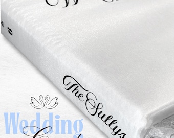Album de cartes de mariage personnalisé | Charmeuse satin fait main avec dentelle souvenir de mariage | Année de mariage | Cadeau personnalisé | Livre de cartes de voeux