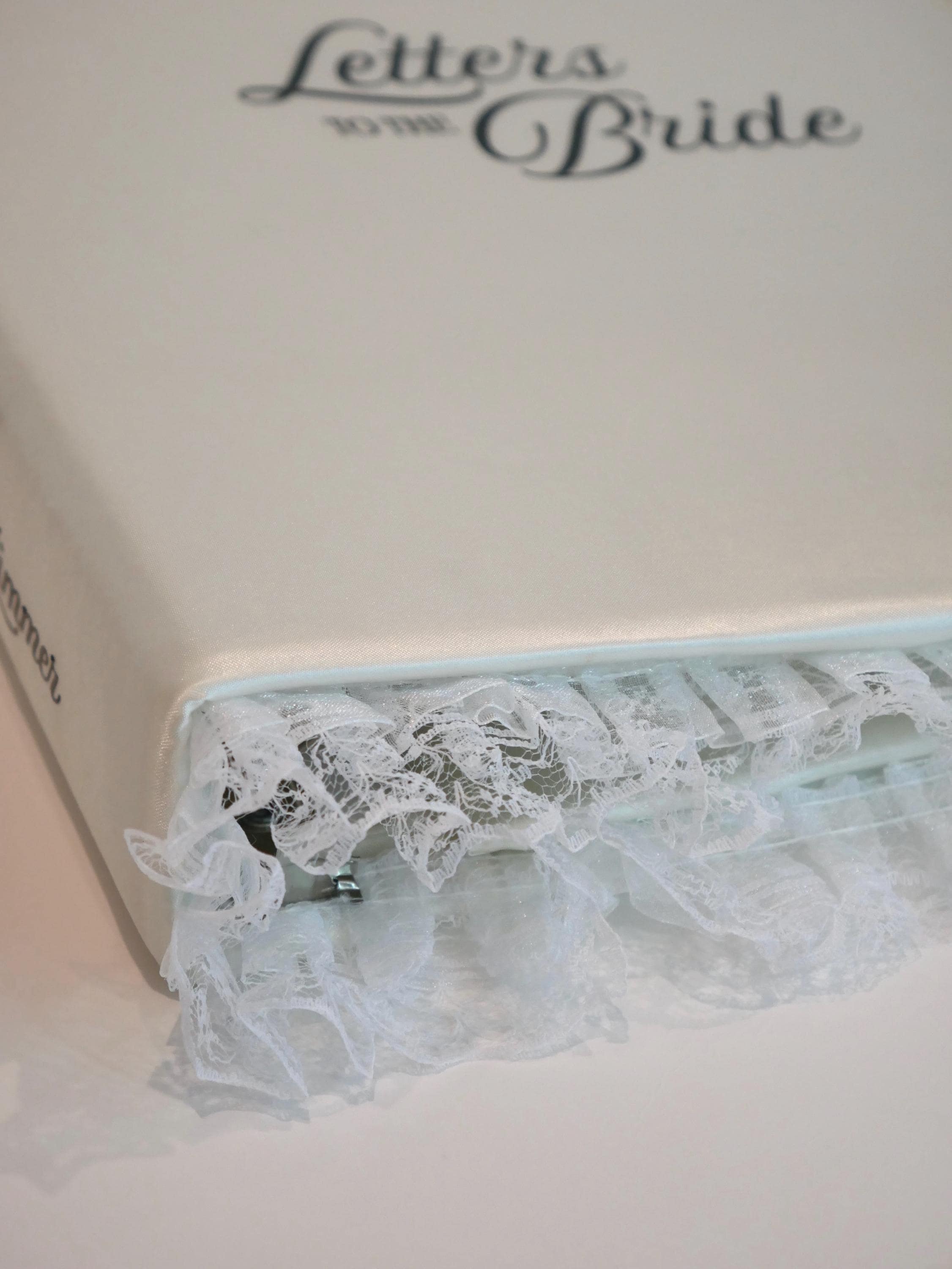 Custom Letters to the Bride Scrapbook Charmeuse Satin Handmade