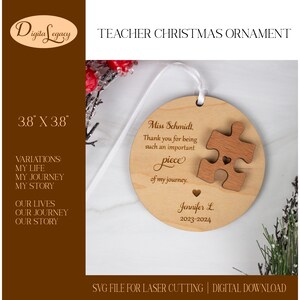 Teacher Appreciation Gift - Important Piece of My Story, Life, Journey ...
