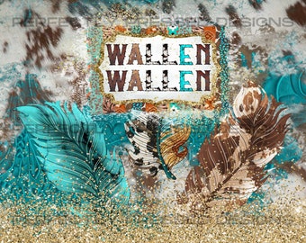 Wallen Feather tumbler wrap 20 oz.
