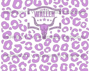 Wallen Cheetah Peek A Boo SVG 20 0z. Tumbler Wrap
