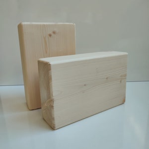 Wooden yoga blocks, Natural gift for yoga lover, eco-friendly yoga accessories, wood handstand block for balance