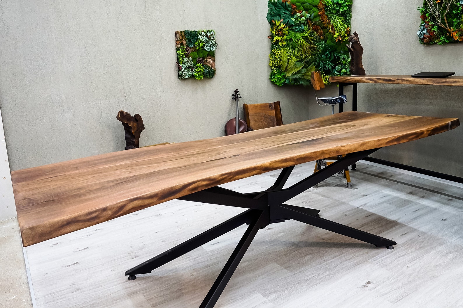 Custom Live Edge Dining Table, Kitchen Table, Live Edge Black Walnut