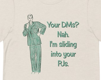 Camiseta unisex Deslizándose en sus pijamas