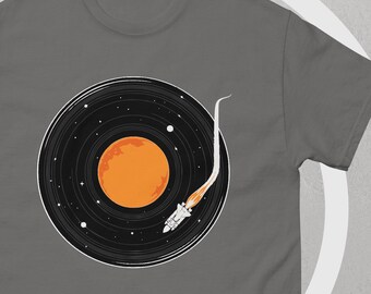 Spin Doctor in Space - Camiseta con reproductor de discos del transbordador espacial