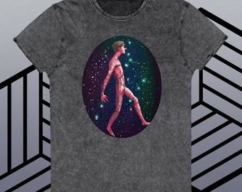 Camiseta vaquera reluciente de astronauta