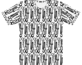 Camiseta de hombre Vintage Scissors - All Over Print