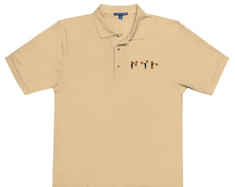 Polo bordado Whiskey Tango Foxtrot Semaphore para hombre