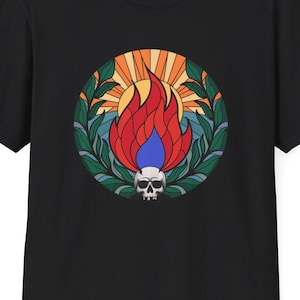 Unisex T-Shirt: Five Mana United - Stained Glass Magic Symbolism for MTG Fans