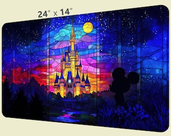 Playmat: The Kingdom Welcomes the Night! 24&quot;x14&quot; - Colorful, Sharp Image - Smooth Surface, Rubber Back, Quality Game Mat for Lorcana