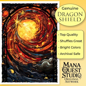 MtG Sleeves: Spiral Sun! 100+ Top Quality Magic Card Sleeves! Colorful, Sharp Image! This is Your Deck -- Protected and Lookin' Good!