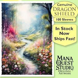 Fundas para Magic: The Gathering: ¡Arroyo Nutritivo Acuarela! ¡Más de 100 fundas de la mejor calidad! ¡Coloridas e imágenes nítidas! ¡Tu mazo estará protegido y lucirá genial!