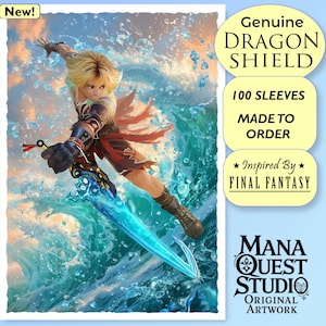 MtG Sleeves: Das Blitz Ace!  Von Final Fantasy inspiriert - 100 Dragon Shield Sleeves - Langlebig, lebendig und designed, um zu beeindrucken