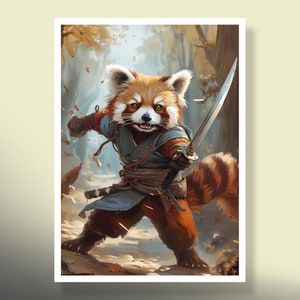 MtG Sleeves: Red Panda on the Attack! 100+ topkwaliteit! Kleurrijk, scherp! Dit is jouw deck: beschermd en ziet er goed uit!