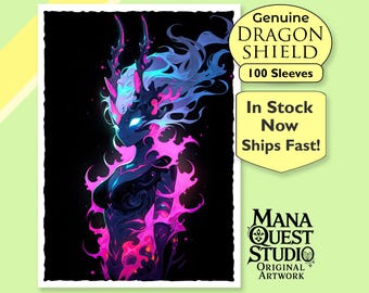 MtG Sleeves: Neonpinke Chimäre! 100+ Top Qualität! Farbenfrohes, Scharfes Bild! Das ist Dein Deck -- Geschützt und gut aussehend!