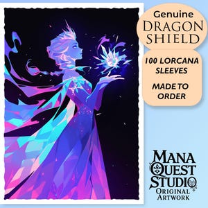 Lorcana Sleeves: Crystal Conjurer! 100+ Top Quality! Colorful, Sharp! This is Your Deck -- Protected and Lookin' Good!