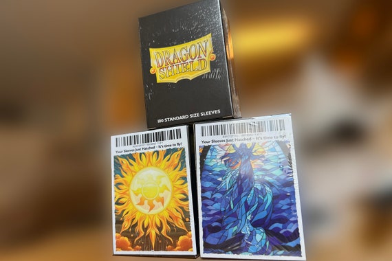 Mtg Sleeves: Stained Glass T-rex 100 Top Quality Magic Card Sleeves This is  Your Deck Protected and Lookin' Good 