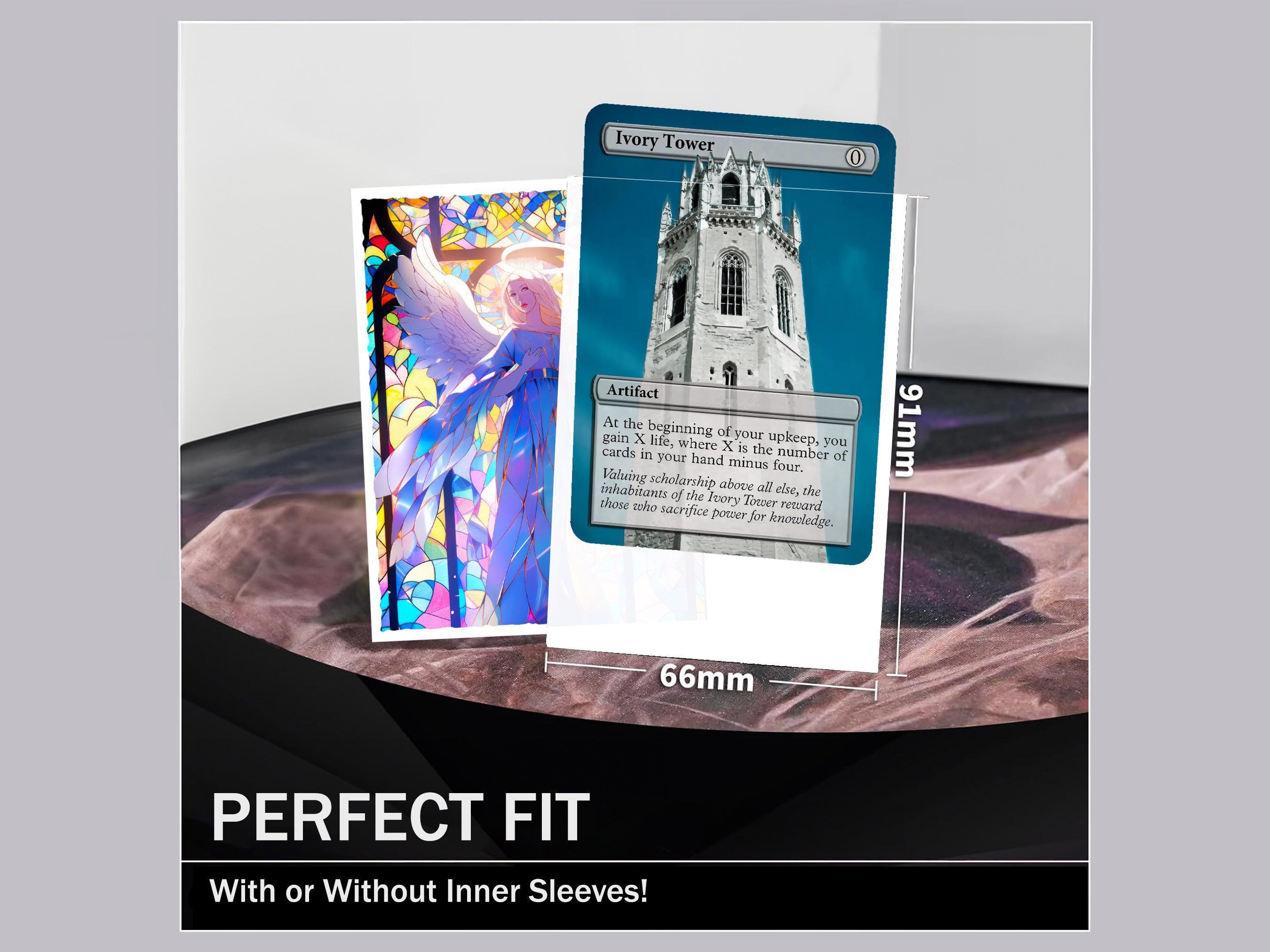Mtg Sleeves: Stained Glass Angel! 100+ Top Quality Magic