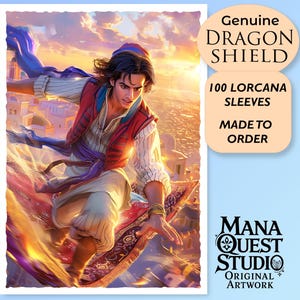 Capas Lorcana: Voo do Fora da Lei Heroico! Mais de 100 de alta qualidade! Coloridas, elegantes! Este é o seu deck — protegido e com uma ótima aparência!