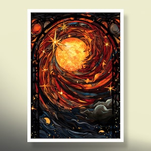 MtG Sleeves: Spiral Sun! 100+ Top Quality Magic Card Sleeves! Colorful, Sharp Image! This is Your Deck -- Protected and Lookin' Good!