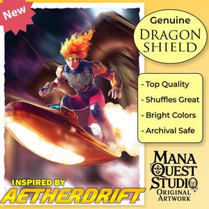 MtG Sleeves: Pyrojet Racer, inspired by Aetherdrift! — 100+ Dragon Shield Quality Sleeves — Durable, Vibrant, and Built to Impress