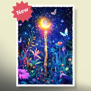 Pochettes MtG : floraison lunaire ! Plus de 100 produits de qualité supérieure ! Coloré, net ! Ceci est votre terrasse : protégée et belle apparence !