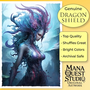 MtG Sleeves: Watercolor Sea Queen! 100+ Top Quality Card Sleeves! Colorful, Sharp Image! This is Your Deck -- Protected and Lookin' Good!