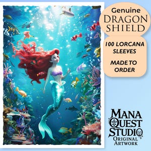 Manchons Lorcana : une sirène entre amis ! Plus de 100 produits de qualité supérieure ! Coloré, net ! Ceci est votre terrasse : protégée et belle apparence !