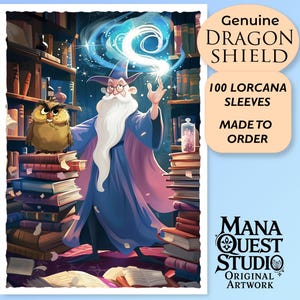 Lorcana Sleeves: Merlin&#39;s Magic! 100+ Top Quality! Colorful, Sharp! This is Your Deck -- Protected and Lookin&#39; Good!
