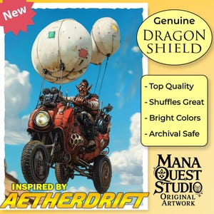 MtG Sleeves: Aether Drift Away, inspired by Aetherdrift! — 100+ Dragon Shield Quality Sleeves — Durable, Vibrant, and Built to Impress