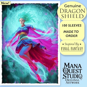 MTGスリーブ：エスペルボーン覚醒！ファイナルファンタジーにインスパイアされたドラゴンシールドスリーブ100枚セット - 耐久性、鮮やかさ、そして印象的なデザイン
