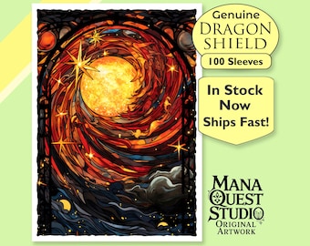 MtG Sleeves: Spiral Sun! 100+ Top Quality Magic Card Sleeves! Colorful, Sharp Image! This is Your Deck -- Protected and Lookin' Good!