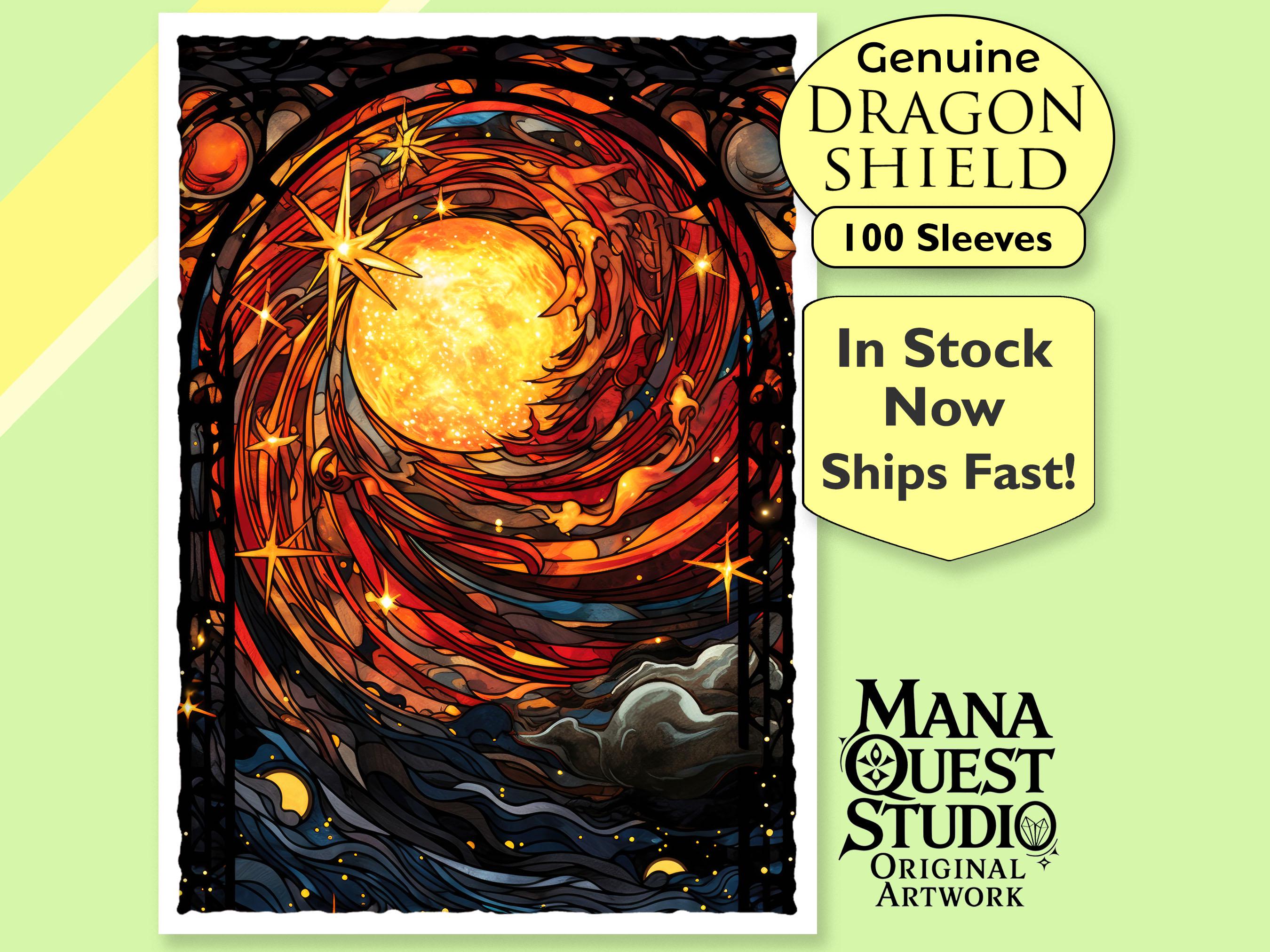 MtG Sleeves: Spiral Sun! 100+ Top Quality Magic Card Sleeves! Colorful, Sharp Image! This is Your Deck -- Protected and Lookin' Good!
